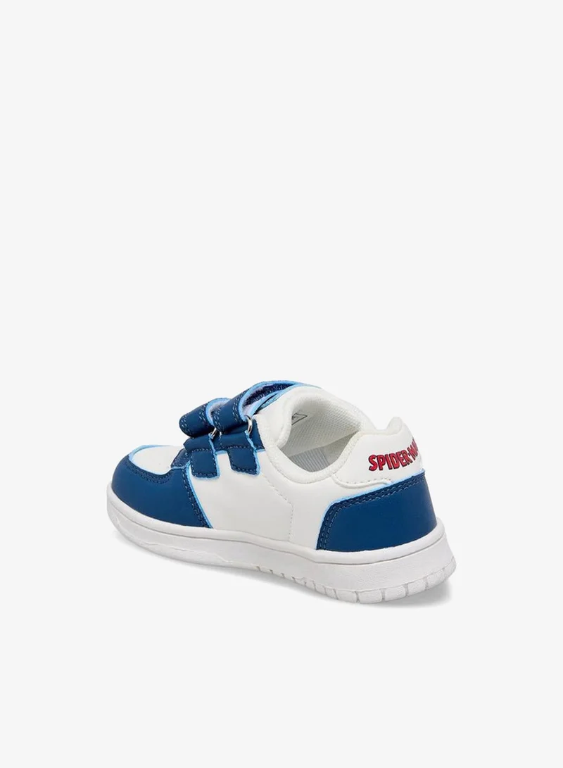Marvel WHITE Boys Spider-Man Applique Hook & Loop Ankle School Sneakers for Men | Best Price UAE