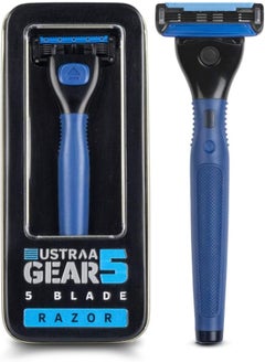 Gear 5 Shaving Razor With Handle And Blade, Blue