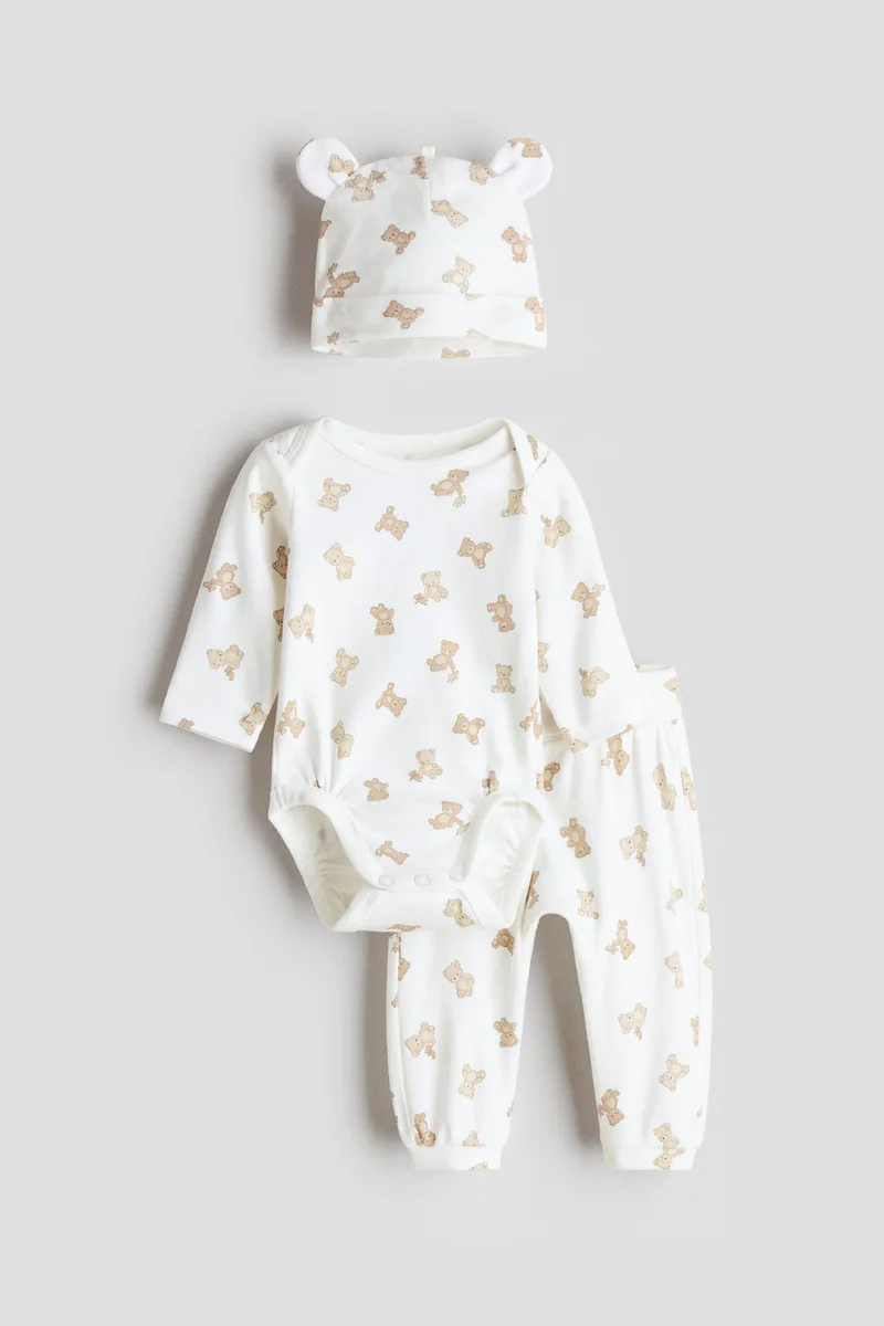 H&M 3-piece cotton set