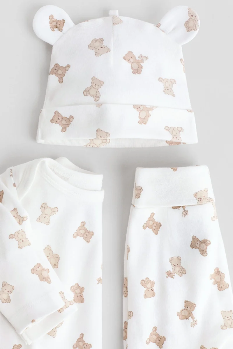 H&M 3-piece cotton set