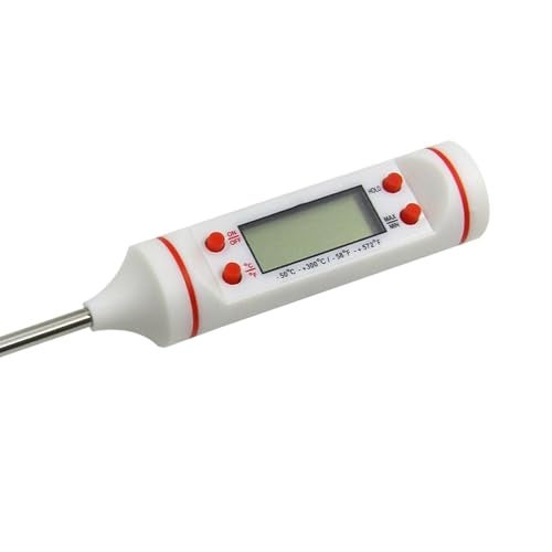 Themisto Digital LCD Cooking Food Meat Probe Kitchen BBQ Thermometer Temperature Test Pen| Instant Read (White) - Image 4