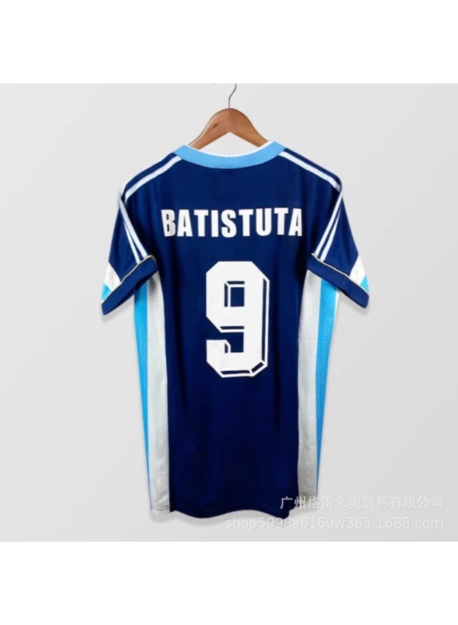 1988 Argentina Away Game#9 Batistuta Football Jersey - Image 1