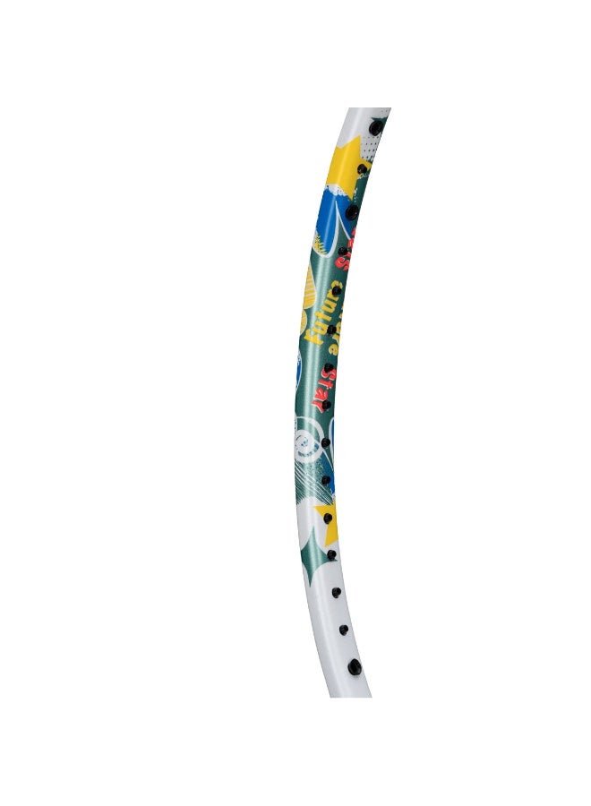 Li-Ning Badminton Racket Axforce Kids - Strung (White) with cover - Image 5