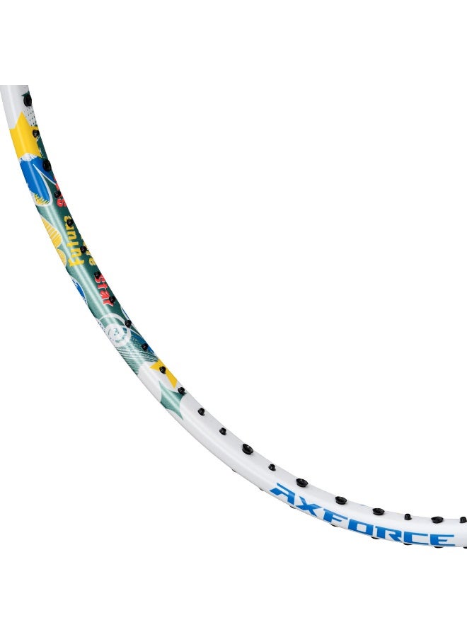 Li-Ning Badminton Racket Axforce Kids - Strung (White) with cover - Image 4