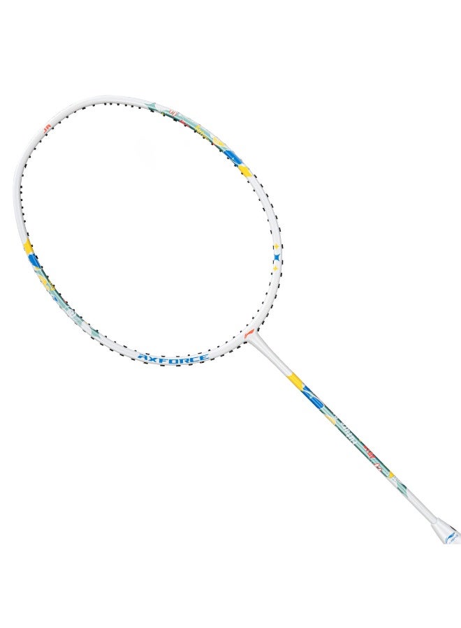 Li-Ning Badminton Racket Axforce Kids - Strung (White) with cover - Image 1