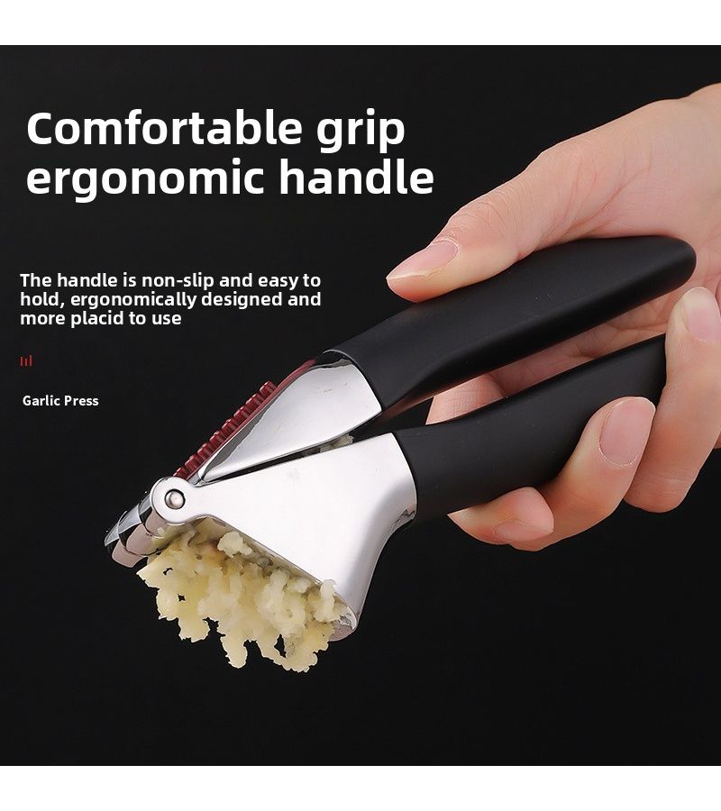 Zinc Alloy Garlic Press Manual Ginger Garlic Walnut Cracker 1 Piece Kitchen Gadget - Image 1