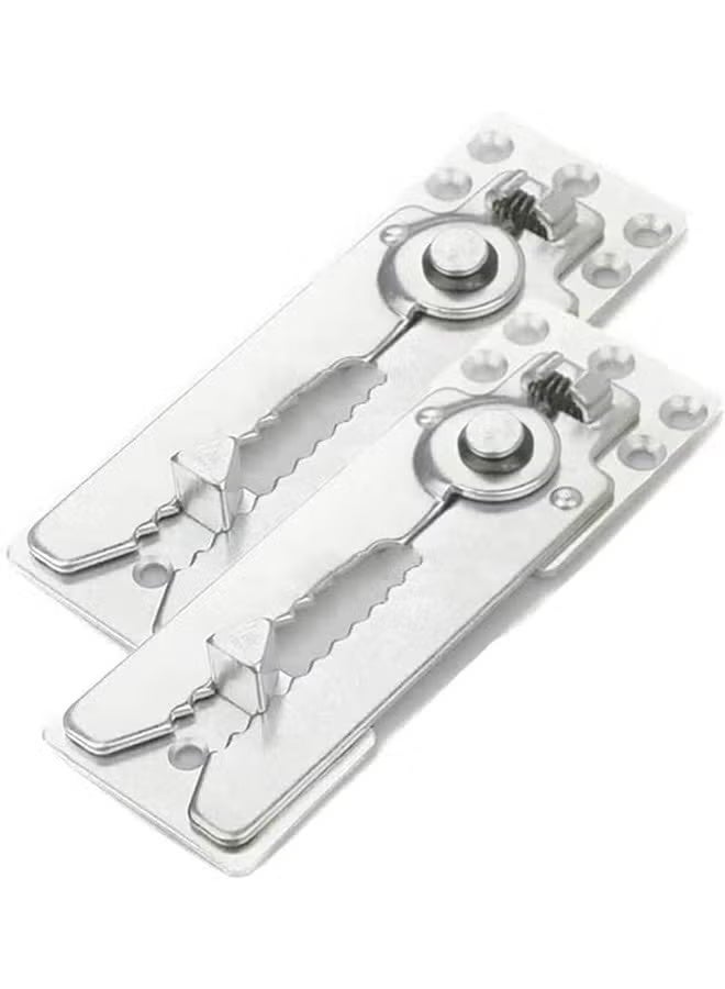 2 Pack Sofa Connector Sectional Couch Connector with Screws, Universal Sectional Clips Sofa Connection Bracket Hooks Buckle for Sliding Sofas - Image 1