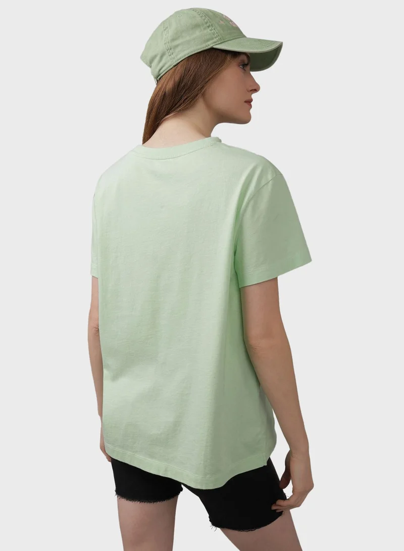 امريكان ايجل Crew Neck Boyfriend T-Shirt