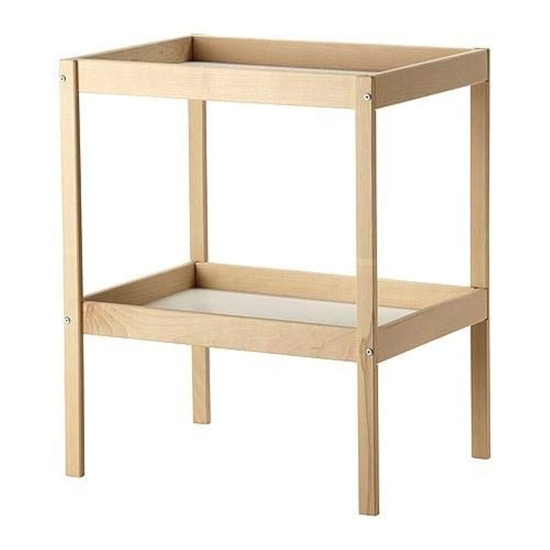 Kids diaper changing table, peach, white
