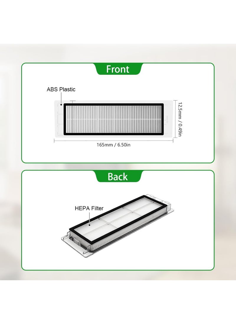 Generic Replacement Parts Compatible for Roborock S5 E20 E25 E35 C10 S50 Xiaomi Mi Mijia Filter Mop White Silicone Gel Sweeping Brush Accessories Replenishment Kit  - Image 4