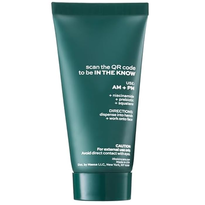 ITK Skincare Prebiotic Gel Face Moisturizer For Oily, Acne Prone Skin - Niacinamide + Squalane + Cucumber Extract - Hydrate + Energize Skin - Dark Spot Corrector For Face - Vegan + Cruelty Free - Image 2