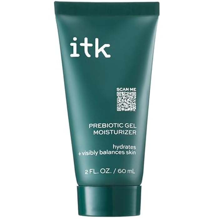 ITK Skincare Prebiotic Gel Face Moisturizer For Oily, Acne Prone Skin - Niacinamide + Squalane + Cucumber Extract - Hydrate + Energize Skin - Dark Spot Corrector For Face - Vegan + Cruelty Free - Image 1