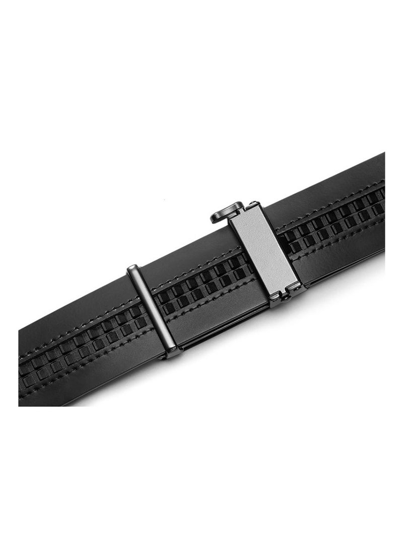 Samsonite Aamir II Casual Matt Auto Flower Leather Belt, Black|Stylish|Premium Quality|Automatic Buckle - Image 3