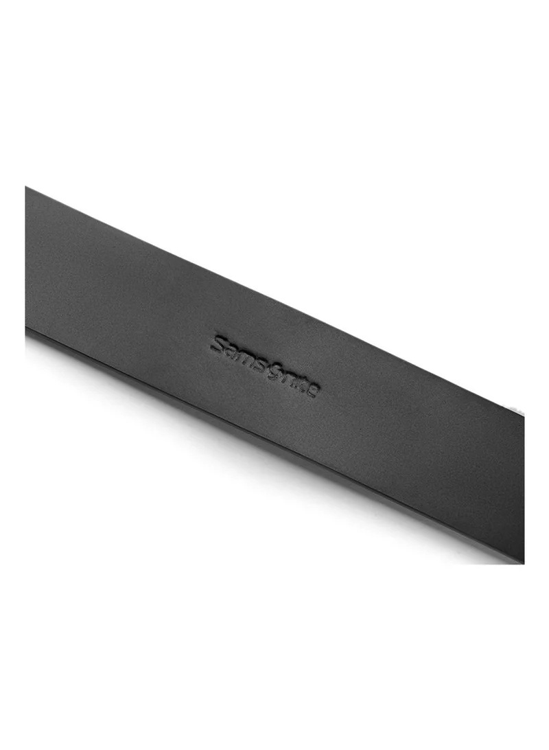 Samsonite Aamir II Casual Matt Auto Flower Leather Belt, Black|Stylish|Premium Quality|Automatic Buckle