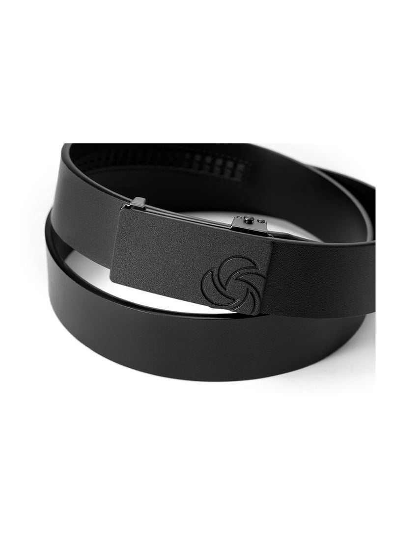 Samsonite Aamir II Casual Matt Auto Flower Leather Belt, Black|Stylish|Premium Quality|Automatic Buckle - Image 5