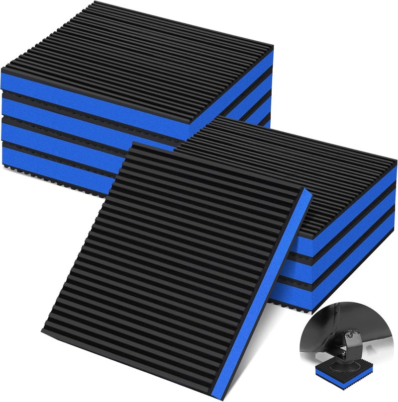 phepetroll Market need oriented construction 8 Pack Anti Vibration Pads for Washing Machine 6"x6"x7/8", Sound Isolation Vibrating Pad Ribbed Rubber Damping Mat EVA Center for Air Compressors, Conditioner, Treadmill, HVAC Washer Dryer Reliable daily use design - Image 1
