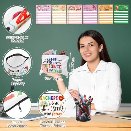 Glenmal 36 Pcs Elegant Teacher Appreciation Gifts Set Funny Sticky Notepads Makeup Bags Sayings Ballpoint Pens for Coworker Employee Office Appreciation Gifts - Image 4