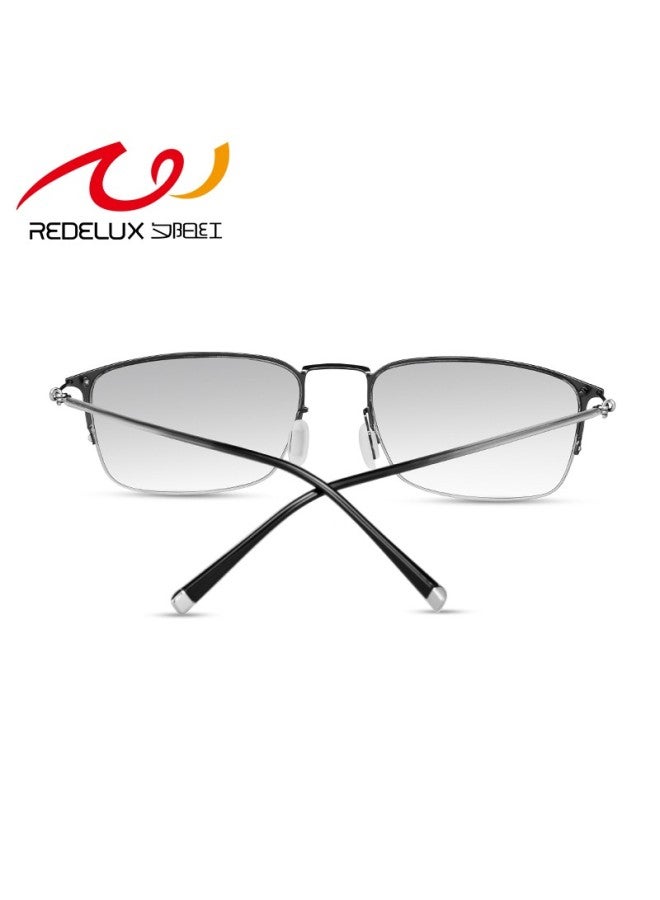 Sunset Red Xiyanghong Reading Gl For Men, Bifocal Anti-blue Light Invisible Dual-light High-end Brand High-definition Reading Gl Ax5330, 300 Degrees - Image 5