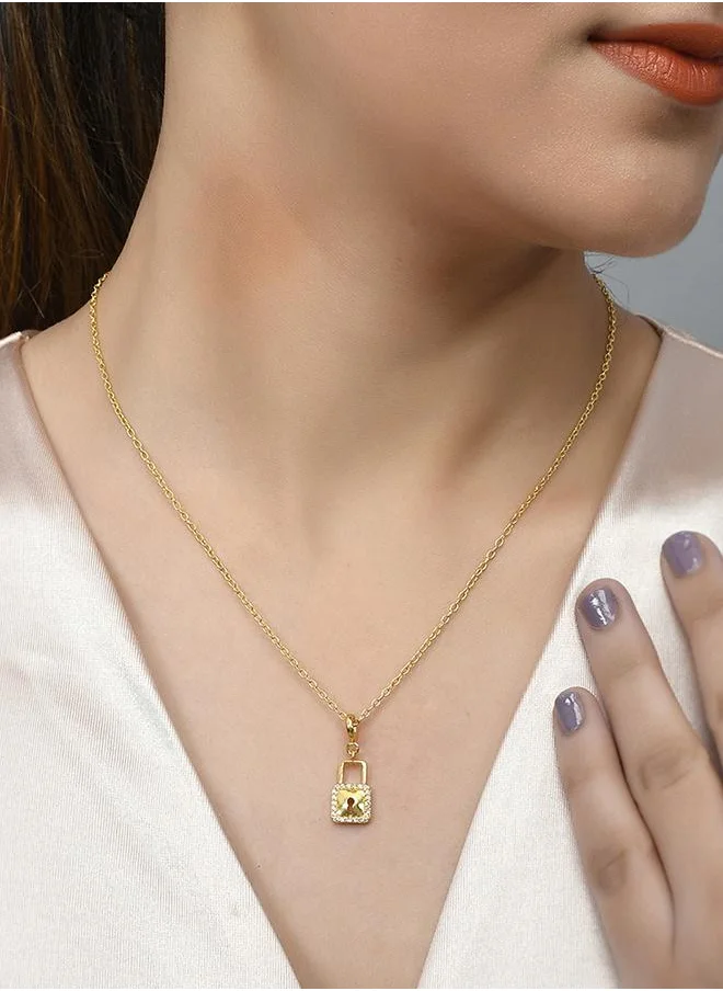 فويلا Valentine's Day Collection CZ Lock Charm