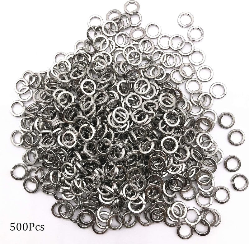 NACX M5 Split Lock Washer, 304 Stainless Steel Spring Lock Washer, 500Pcs - Image 3