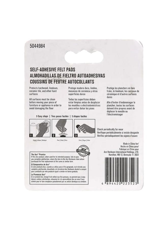 ACE 75-Piece Self-Adhesive Self-Leveling Round Protective Felt Pads Brown 1cm - Image 2