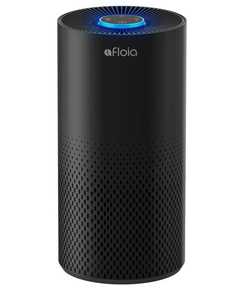 Afloia Air Purifiers for Home Large Room Up to 1076 FtÂ², 3-Stage Filter Air Purifier for Bedroom 22 dB, Air Purifiers for Pets Dust Dander Mold Pollen Odor Smoke, Kilo White, 7 Colors Light - Image 1