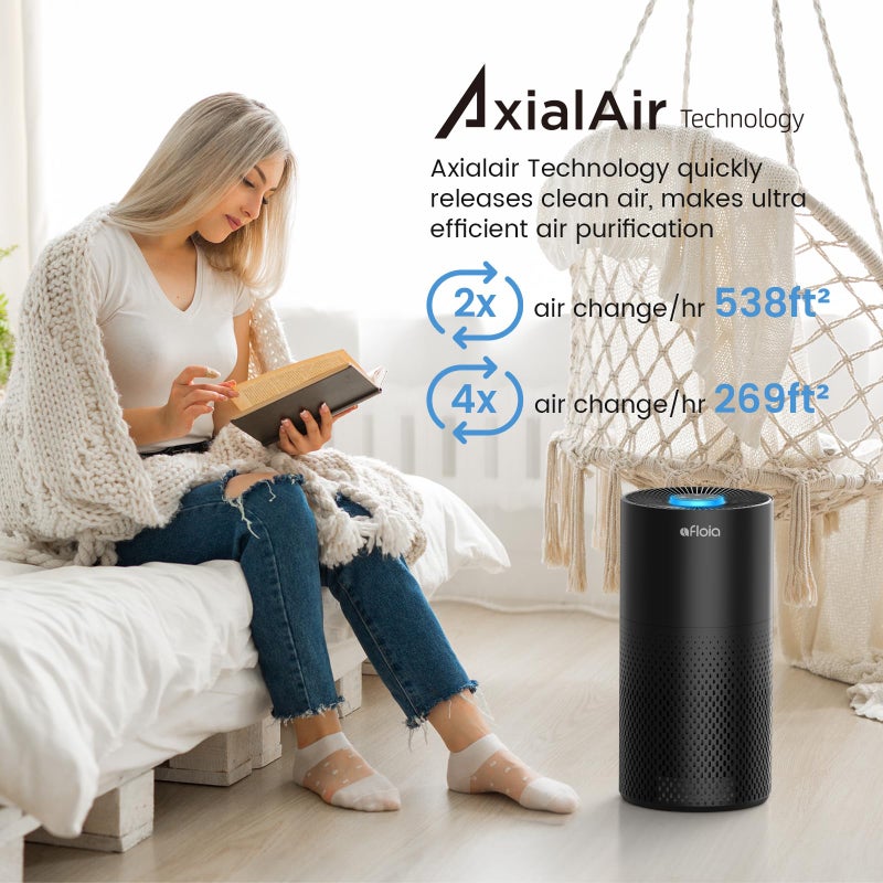 Afloia Air Purifiers for Home Large Room Up to 1076 FtÂ², 3-Stage Filter Air Purifier for Bedroom 22 dB, Air Purifiers for Pets Dust Dander Mold Pollen Odor Smoke, Kilo White, 7 Colors Light - Image 3