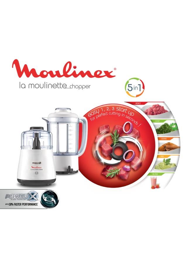 مولينكس كبة مولينكس لا مولينيت مع خلاط ، 1000 وات ، 500 مل ، ابيض - DPA241EG 1000 W DPA241EG ابيض - Image 5