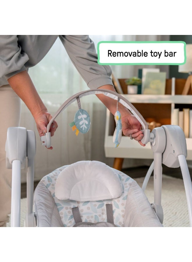 ingenuity إنجنيويتي - أرجوحة الأطفال المحمولة كومفورت 2 جو – زهور لا نهاية لها، من 0 إلى 9 أشهر - Image 3