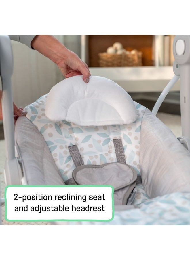 ingenuity إنجنيويتي - أرجوحة الأطفال المحمولة كومفورت 2 جو – زهور لا نهاية لها، من 0 إلى 9 أشهر - Image 4