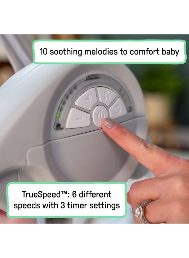 ingenuity إنجنيويتي - أرجوحة الأطفال المحمولة كومفورت 2 جو – زهور لا نهاية لها، من 0 إلى 9 أشهر - Image 5