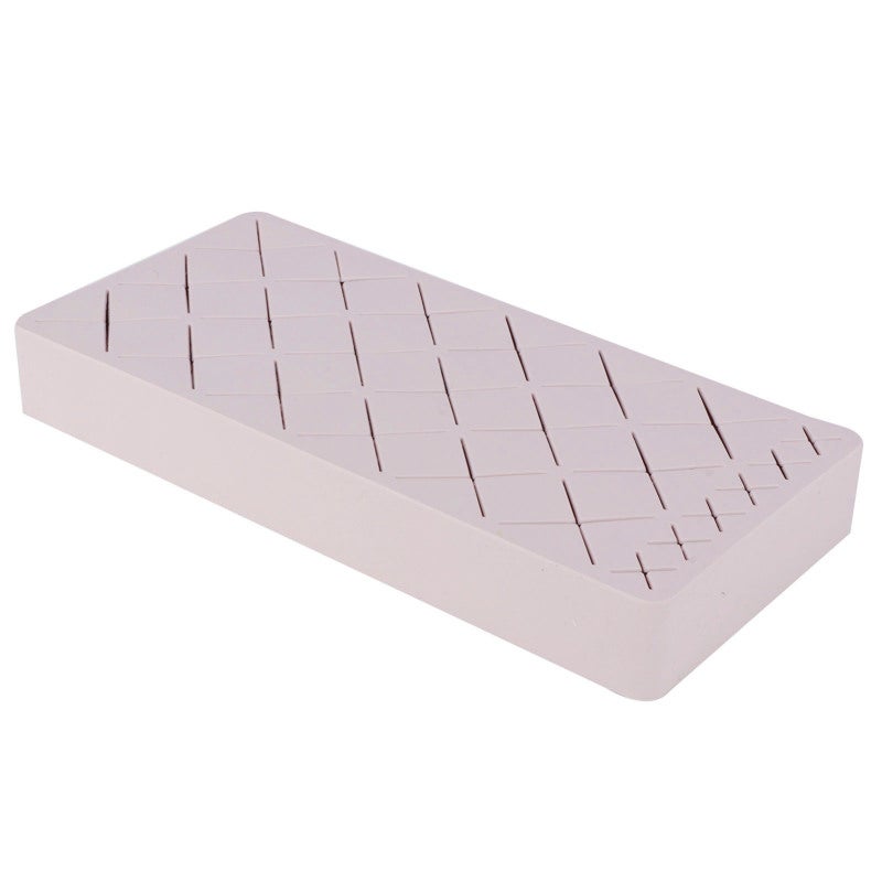 Silicone Lipstick Organizer: 24 Slots (18 Large 6 Small) - Non-Slip Scratch-Resistant Detachable Makeup Organizer for Vanity Countertop Desk - Image 3