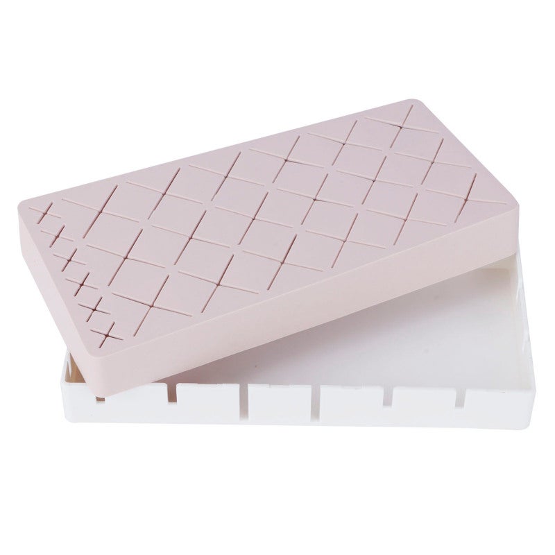 Silicone Lipstick Organizer: 24 Slots (18 Large 6 Small) - Non-Slip Scratch-Resistant Detachable Makeup Organizer for Vanity Countertop Desk - Image 5