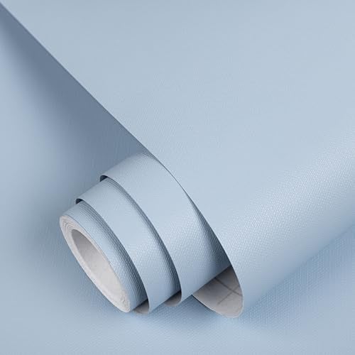 Abyssaly Blue Contact Paper Blue Peel and Stick Wallpaper Removable Decorative Self Adhesive Contact Paper Vinyl Rolls for Wall Furniture1571 in 196 in - Image 1