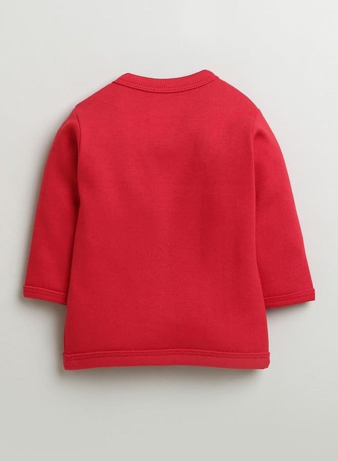 BUMZEE Red & Pink Girls Full Sleeves Cotton Jablas Pack of 3 Age - 6-9 Months (Peb10022D-red) - Image 5