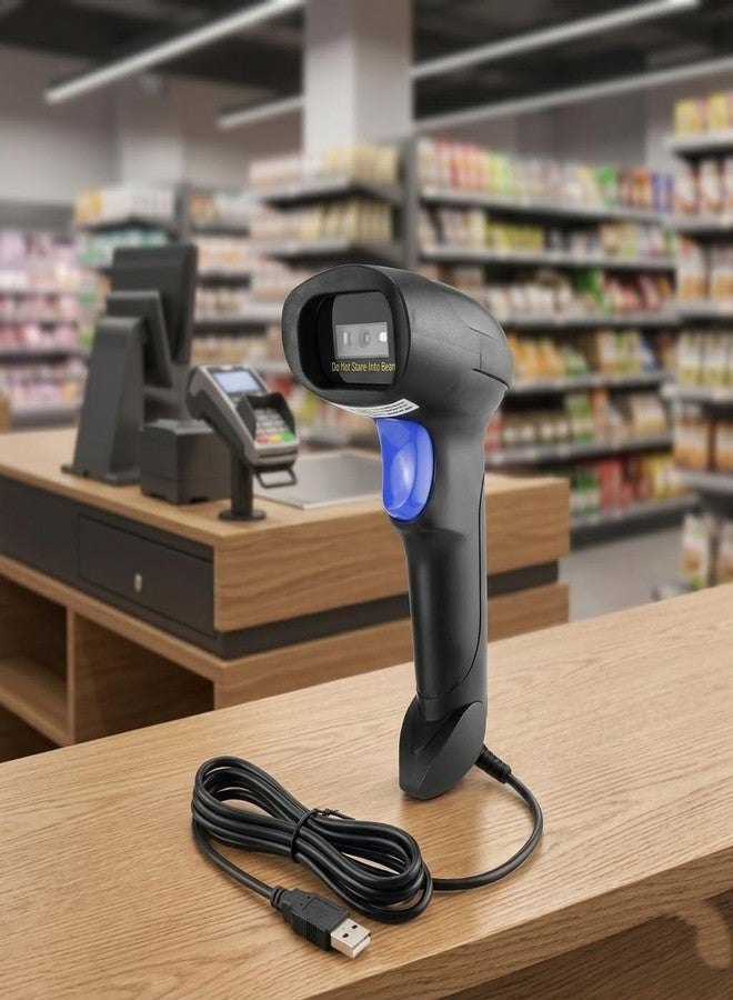 بيغاسوس ماسح الباركود السلكي أحادي الأبعاد Pegasus PS2131 بتقنية CCD | قارئ باركود USB سهل الاستخدام | 300 مسح/ثانية | مثالي لنقاط البيع، ومتاجر البيع بالتجزئة، والمستودعات، وإدارة المخزون - Image 5