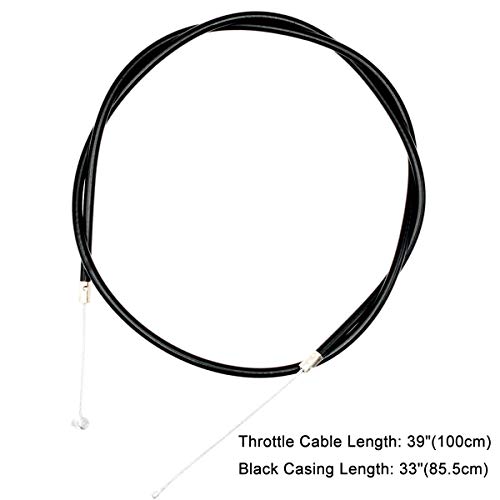 Royitay 7/8" 22mm Twist Throttle Accelerator Grip and 39" Throttle Cable for 47cc-49cc 2-Stroke 4 Wheeler Quad Trail Bike Mini Pit Dirt ATV Quad Pocket Motorized Bike Parts - Image 2