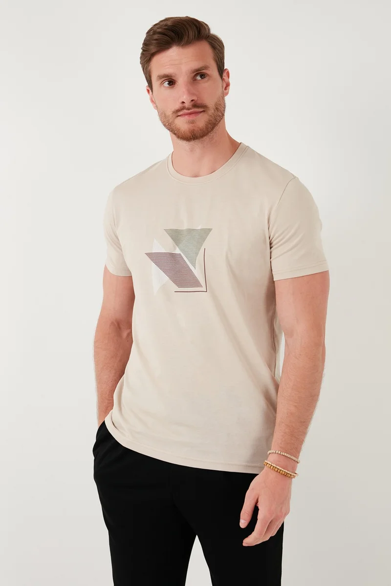 Buratti Cotton Slim Fit Crew Neck T Shirt Men's T Shirt 646R8290