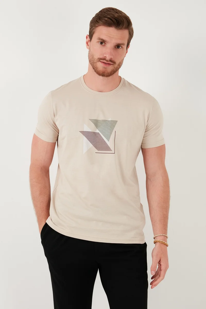 Buratti Cotton Slim Fit Crew Neck T Shirt Men's T Shirt 646R8290