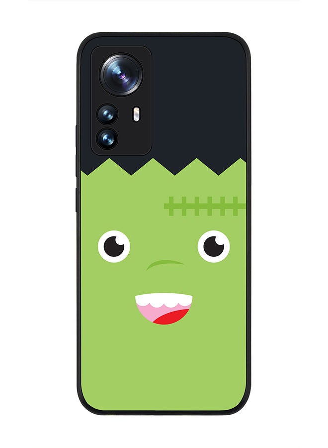 Stylizedd Rugged Black edge case for Xiaomi 12 Pro Slim fit Soft Case Flexible Rubber Edges Anti Drop TPU Gel Thin Cover - Cute Frankie - Image 1