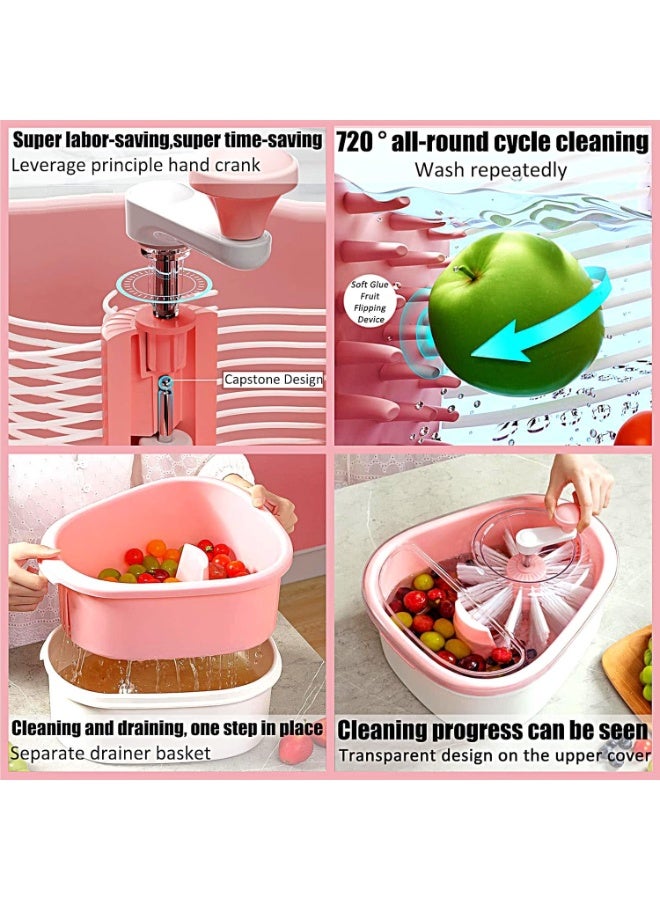 M MIAOYAN Fruit and Vegetable Washer – Portable Produce Cleaning Machine with Food-Grade Material and Drain System - Image 4
