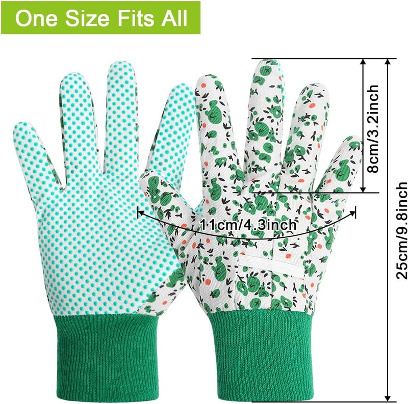 Ainiv Floral Gardening Gloves for Women/Ladies, Non-Slip Garden Work Gloves,Breathable Yard Work Glove Light Working Gloves - Image 2