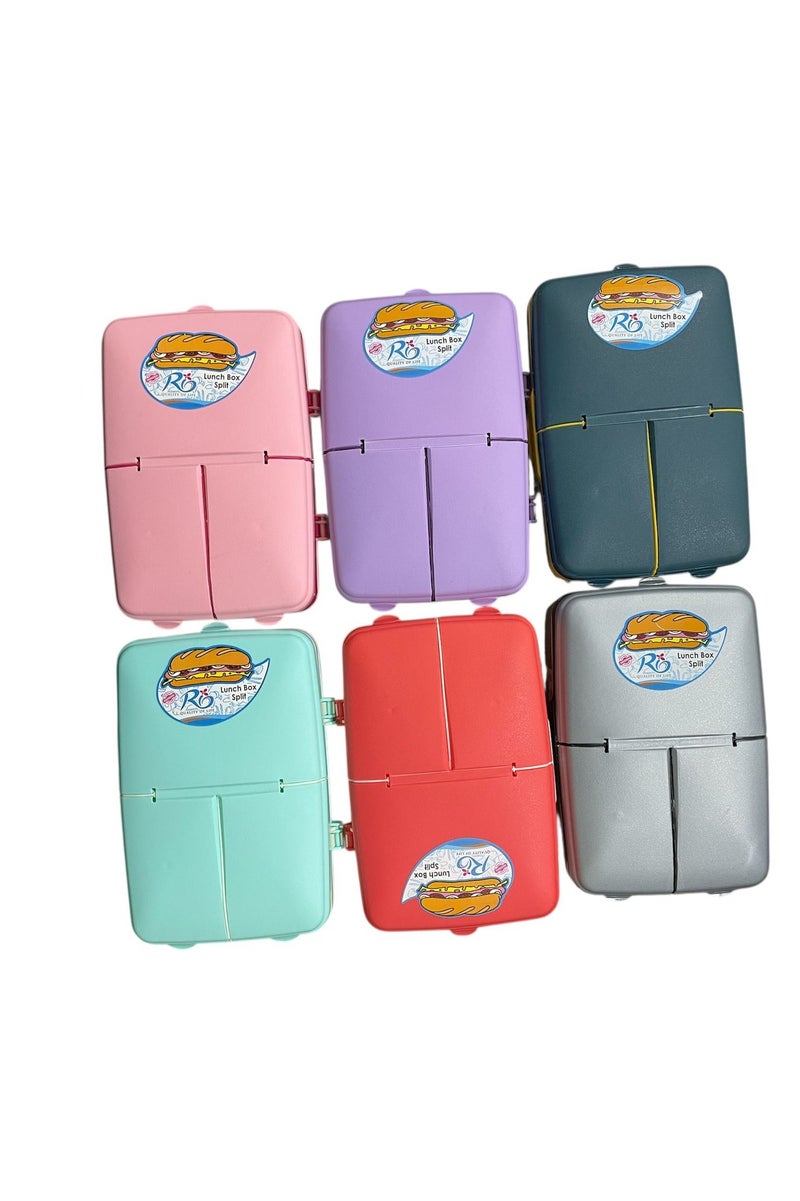 ريو صندوق غداء ريو مقسم باللون الأحمر - Image 3