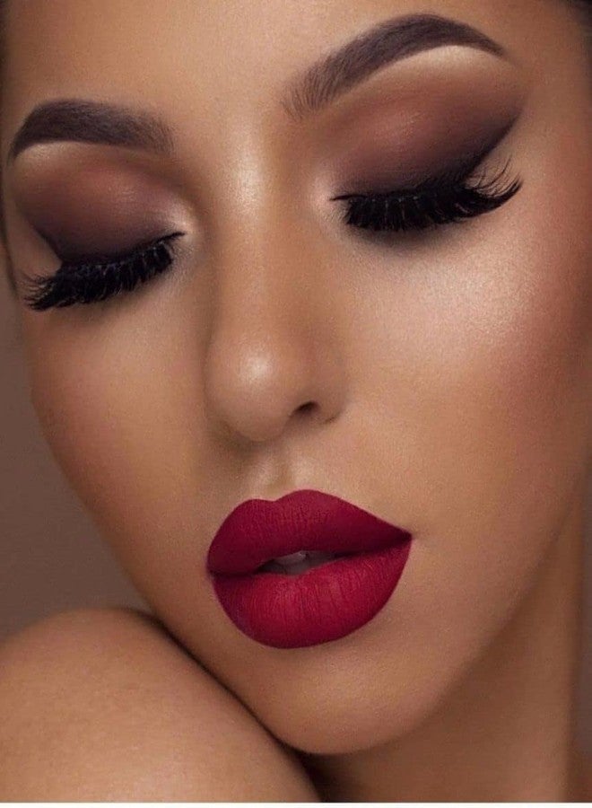 Redvant Liquid WATER PROOF & LONG WEAR Matte Me Lip Cream Liquid DARK Maroon Lipstick - Image 3