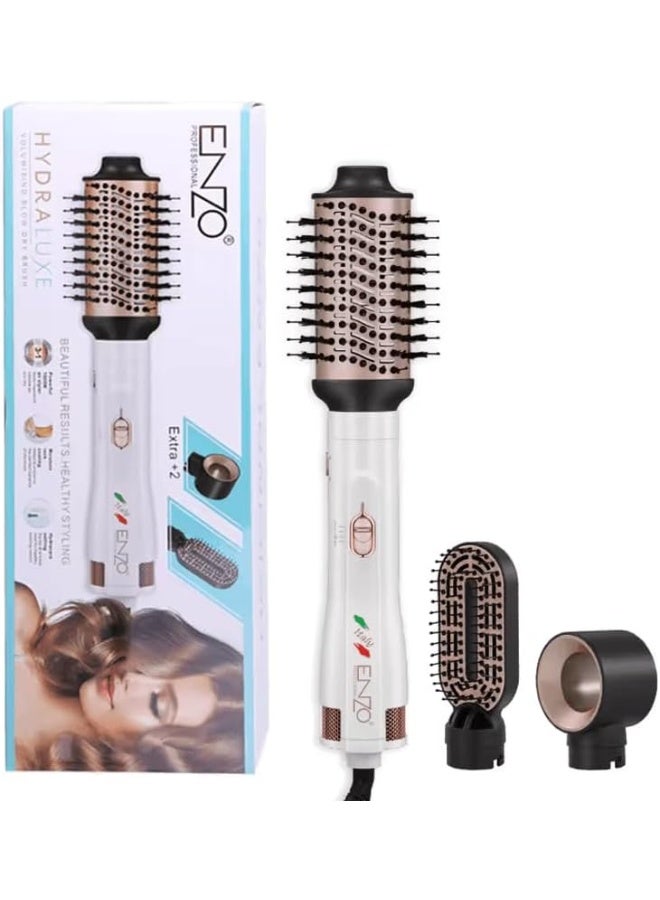 ENZO مجفف الشعر والمكواة والمجعد ENZO EN-740، 1000 واط، إعدادات حرارة وسرعة قابلة للتعديل، أسطوانة مغطاة بالسيراميك - النسخة الدولية - Image 1