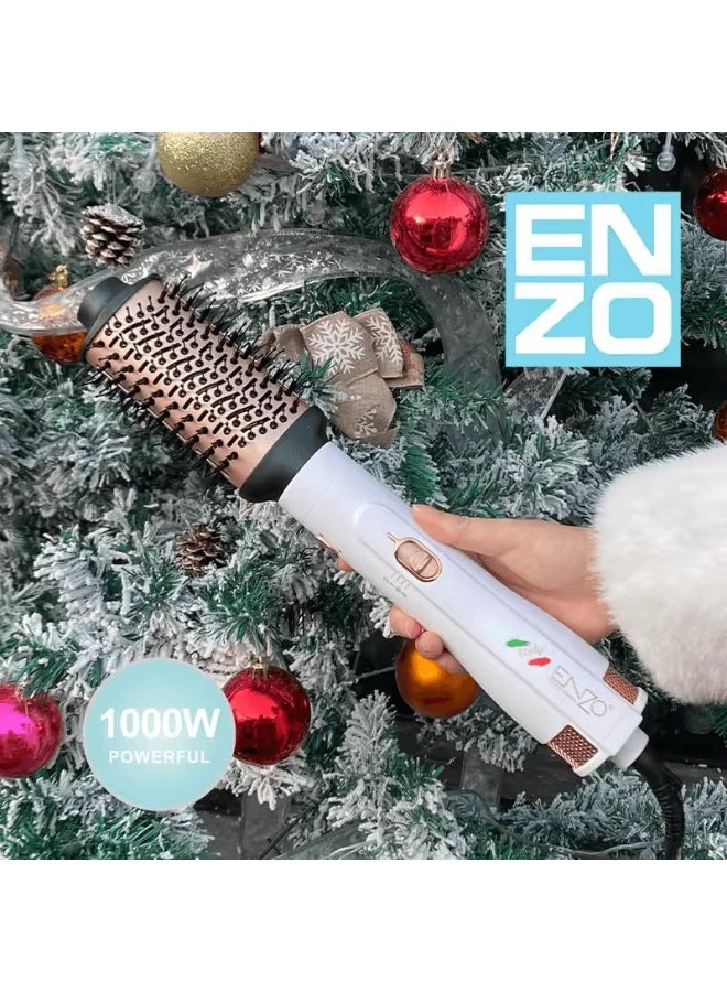 ENZO مجفف الشعر والمكواة والمجعد ENZO EN-740، 1000 واط، إعدادات حرارة وسرعة قابلة للتعديل، أسطوانة مغطاة بالسيراميك - النسخة الدولية - Image 4