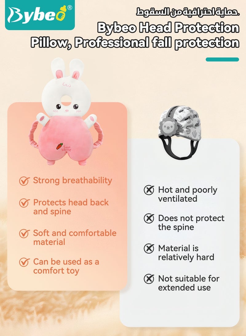 Bybeo Baby Head Protector Pillow With 2 Knee Pads, Adjustable Baby Head Protection Backpack, Toddlers Head Safety Pad Cushion, Baby Back Protection for Crawling and Walking, 6 Months-3 Years - Image 3