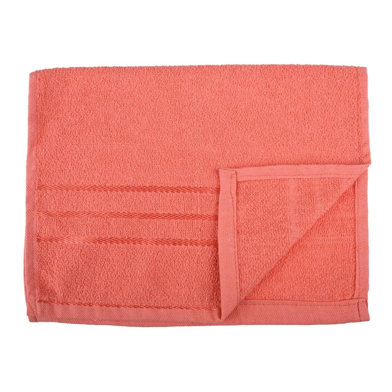 Kuber Industries Kuber industries Face Towel Towels for Facewash Towels for Gym Facewash for Travel Towels for Daily use Workout Hand Towel Lining Design 14x21 Inch Pack of 2 Orange  - Image 5