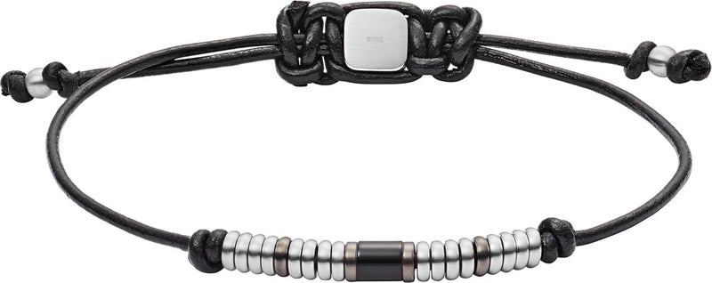 فوسيل سوار فوسيل الجلدي النسائي - Jf02996998، اللون أسود، مقاس 2.05 بوصة