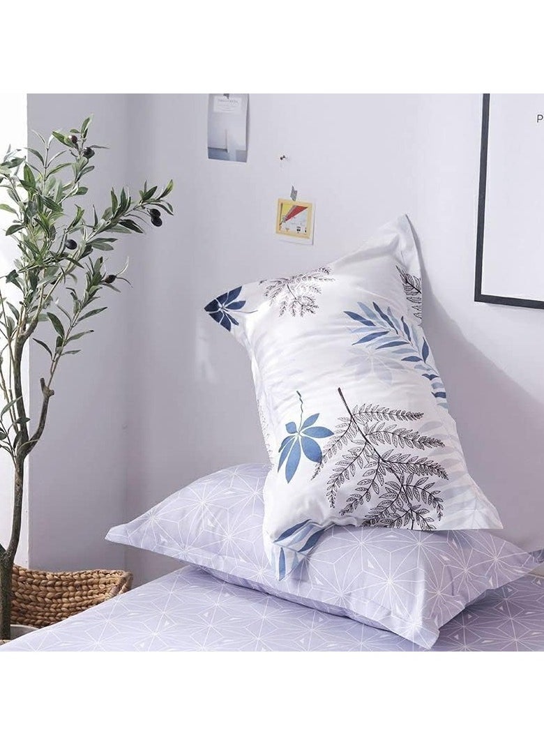 MOON HOME - King/Queen/Single size Soft and Breathable Microfiber Hypoallergenic Beautiful Design Duvet Cover Set ,set includes 1 Comforter Cover, 1 Fitted Bedsheet, 4 Pillowcases - Image 1